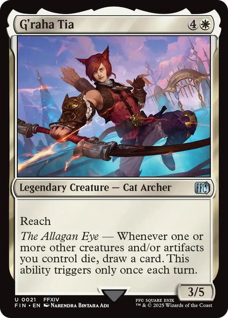 G'raha Tia - FINAL FANTASY Magic: The Gathering trading card