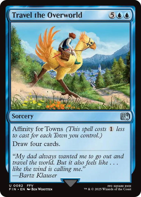 Travel the Overworld - FINAL FANTASY Magic: The Gathering trading card