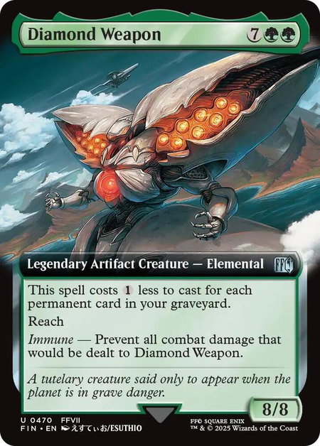 Diamond Weapon (Extended Art) - FINAL FANTASY Magic: The Gathering trading card