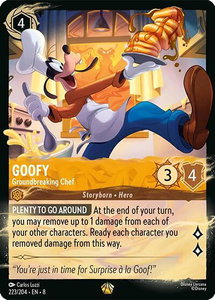 Goofy - Groundbreaking Chef (223/204) - Illumineer's Quest: Palace Heist (Q2) #223/204 - Legendary Disney Lorcana Trading Card