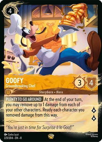 Goofy - Groundbreaking Chef (223/204) - Illumineer's Quest: Palace Heist (Q2) #223/204 - Legendary Disney Lorcana Trading Card