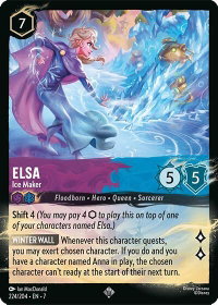 Elsa - Ice Maker (224/204) - Illumineer's Quest: Palace Heist (Q2) #224/204 - Super Rare Disney Lorcana Trading Card