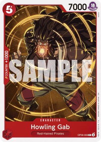 Howling Gab (Reprint) - Starter Deck 23: RED Shanks (ST-23) #OP09-006 - Common One Piece Trading Card