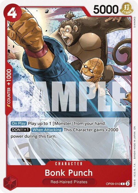 Bonk Punch (Reprint) - Starter Deck 23: RED Shanks One Piece trading card