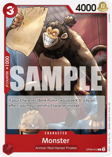 Monster (Reprint) - Starter Deck 23: RED Shanks One Piece trading card