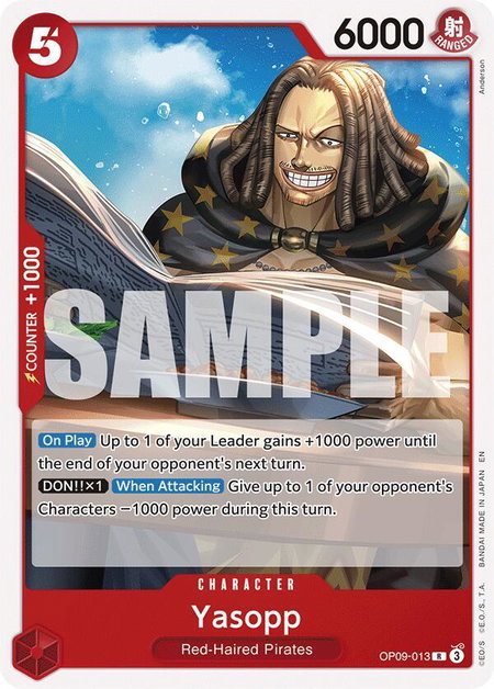 Yasopp (Reprint) - Starter Deck 23: RED Shanks One Piece trading card