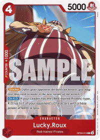 Lucky.Roux (Reprint) - Starter Deck 23: RED Shanks (ST-23) #OP09-015 - Rare One Piece Trading Card