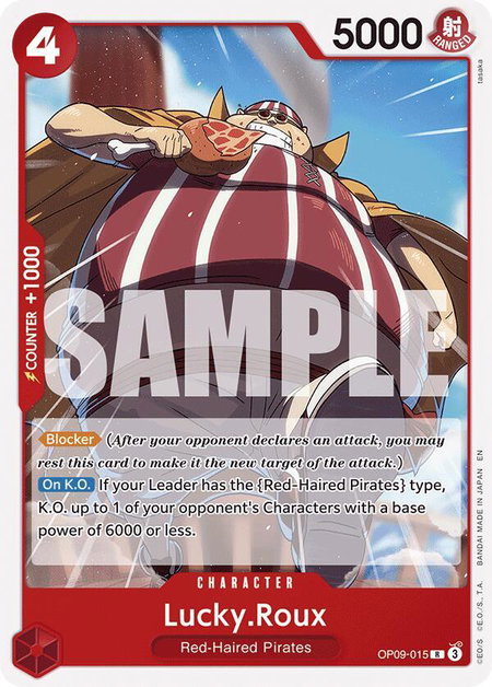 Lucky.Roux (Reprint) - Starter Deck 23: RED Shanks One Piece trading card