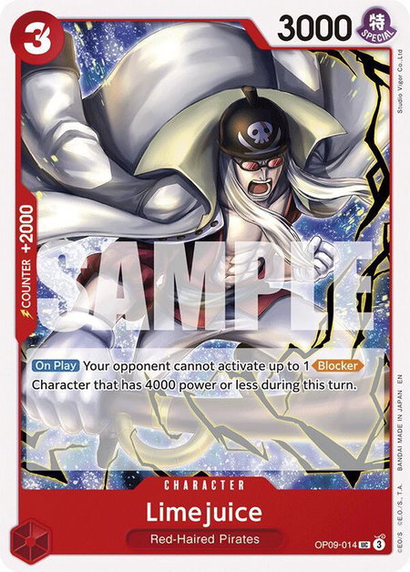 Limejuice (Reprint) trading card from Starter Deck 23: RED Shanks Limejuice (Reprint) - Starter Deck 23: RED Shanks One Piece trading card