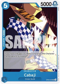 Cabaji (Reprint) - Starter Deck 25: BLUE Buggy (ST-25) #OP09-045 - Uncommon One Piece Trading Card