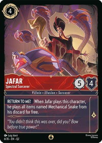Jafar - Spectral Sorcerer - Illumineer's Quest: Palace Heist (Q2) #6/35 - None Disney Lorcana Trading Card