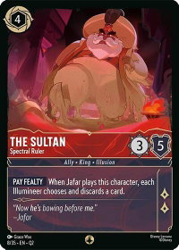 The Sultan - Spectral Ruler - Illumineer's Quest: Palace Heist (Q2) #8/35 - None Disney Lorcana Trading Card