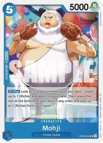Mohji (Reprint) trading card from Starter Deck 25: BLUE Buggy Mohji (Reprint) - Starter Deck 25: BLUE Buggy One Piece trading card