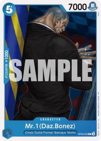 Mr.1(Daz.Bonez) (Reprint) - Starter Deck 25: BLUE Buggy (ST-25) #OP09-055 - Common One Piece Trading Card