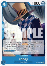 Cabaji - Starter Deck 25: BLUE Buggy (ST-25) #ST25-002 - Common One Piece Trading Card