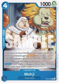 Mohji - Starter Deck 25: BLUE Buggy (ST-25) #ST25-005 - Common One Piece Trading Card