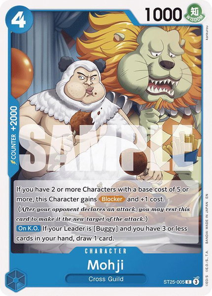 Mohji - Starter Deck 25: BLUE Buggy One Piece trading card