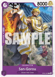 San-Gorou (Reprint) - Starter Deck 26: PURPLE/BLACK Monkey.D.Luffy (ST-26) #OP05-065 - Common One Piece Trading Card