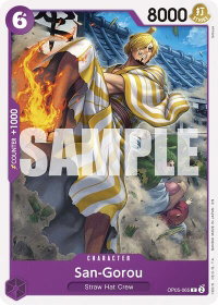 San-Gorou (Reprint) - Starter Deck 26: PURPLE/BLACK Monkey.D.Luffy (ST-26) #OP05-065 - Common One Piece Trading Card