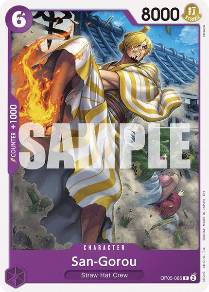 San-Gorou (Reprint) - Starter Deck 26: PURPLE/BLACK Monkey.D.Luffy One Piece trading card