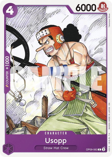 Usopp (Reprint) trading card from Starter Deck 26: PURPLE/BLACK Monkey.D.Luffy Usopp (Reprint) - Starter Deck 26: PURPLE/BLACK Monkey.D.Luffy One Piece trading card