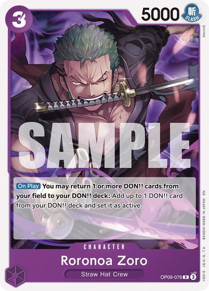 Roronoa Zoro (Reprint) - Starter Deck 26: PURPLE/BLACK Monkey.D.Luffy One Piece trading card