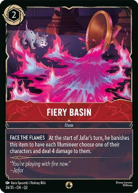 Fiery Basin - Illumineer's Quest: Palace Heist (Q2) #26/35 - None Disney Lorcana Trading Card
