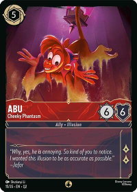 Abu - Cheeky Phantasm - Illumineer's Quest: Palace Heist (Q2) #15/35 - None Disney Lorcana Trading Card