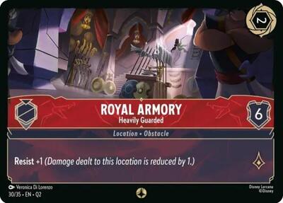Royal Armory - Heavily Guarded - Illumineer's Quest: Palace Heist (Q2) #30/35 - None Disney Lorcana Trading Card