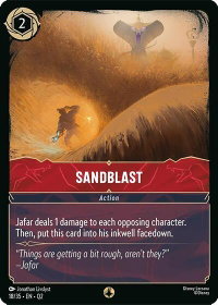 Sandblast - Illumineer's Quest: Palace Heist (Q2) #18/35 - None Disney Lorcana Trading Card