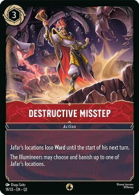 Destructive Misstep - Illumineer's Quest: Palace Heist (Q2) #19/35 - None Disney Lorcana Trading Card