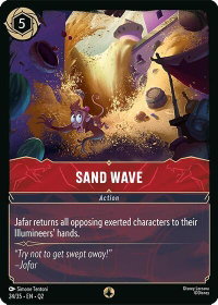 Sand Wave - Illumineer's Quest: Palace Heist (Q2) #24/35 - None Disney Lorcana Trading Card