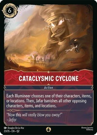 Cataclysmic Cyclone - Illumineer's Quest: Palace Heist (Q2) #23/35 - None Disney Lorcana Trading Card
