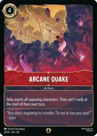 Arcane Quake - Illumineer's Quest: Palace Heist (Q2) #22/35 - None Disney Lorcana Trading Card