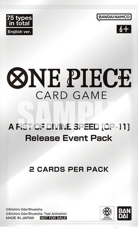 A Fist of Divine Speed - Release Event Pack - A Fist of Divine Speed Release Event Cards One Piece trading card