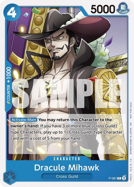 Dracule Mihawk (OP11 Release Event) - One Piece Promotion Cards One Piece trading card