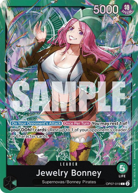 Jewelry Bonney (OP07-019) - Starter Deck 24: GREEN Jewelry Bonney One Piece trading card