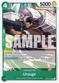 Urouge (Reprint) - Starter Deck 24: GREEN Jewelry Bonney (ST-24) #OP07-021 - Rare One Piece Trading Card