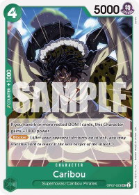 Caribou (Reprint) - Starter Deck 24: GREEN Jewelry Bonney (ST-24) #OP07-023 - Uncommon One Piece Trading Card