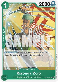 Roronoa Zoro (Reprint) - Starter Deck 24: GREEN Jewelry Bonney (ST-24) #OP07-034 - Uncommon One Piece Trading Card