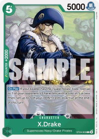 X.Drake - Starter Deck 24: GREEN Jewelry Bonney (ST-24) #ST24-005 - Common One Piece Trading Card