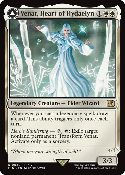 Venat, Heart of Hydaelyn trading card from FINAL FANTASY Venat, Heart of Hydaelyn - FINAL FANTASY Magic: The Gathering trading card