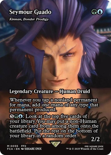 Seymour Guado - Kinnan, Bonder Prodigy (Showcase) trading card from FINAL FANTASY: Through the Ages Seymour Guado - Kinnan, Bonder Prodigy (Showcase) - FINAL FANTASY: Through the Ages Magic: The Gathering trading card