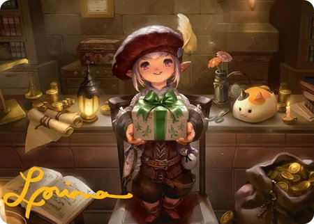 Tataru Taru Art Card (Gold-Stamped Signature) - Art Series: FINAL FANTASY Magic: The Gathering trading card