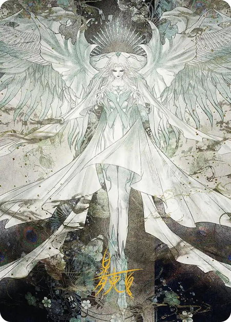 Hydaelyn, the Mothercrystal Art Card (Gold-Stamped Signature) - Art Series: FINAL FANTASY Magic: The Gathering trading card