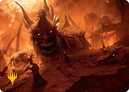 The Final Days Art Card (Gold-Stamped Planeswalker Symbol) - Art Series: FINAL FANTASY Magic: The Gathering trading card