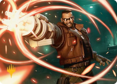 Barret Wallace Art Card (Gold-Stamped Planeswalker Symbol) - Art Series: FINAL FANTASY Magic: The Gathering trading card