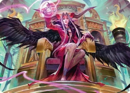 Sorceress's Schemes Art Card - Art Series: FINAL FANTASY Magic: The Gathering trading card