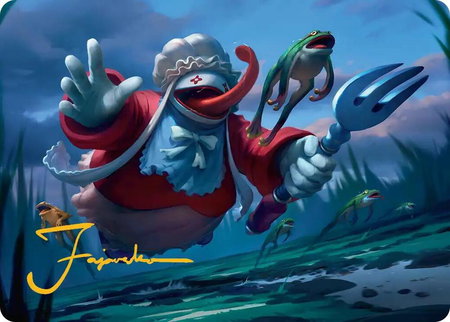 Quina, Qu Gourmet Art Card (Gold-Stamped Signature) - Art Series: FINAL FANTASY Magic: The Gathering trading card