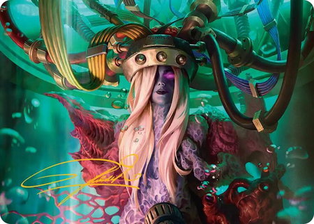 Jenova, Ancient Calamity Art Card (Gold-Stamped Signature) - Art Series: FINAL FANTASY Magic: The Gathering trading card